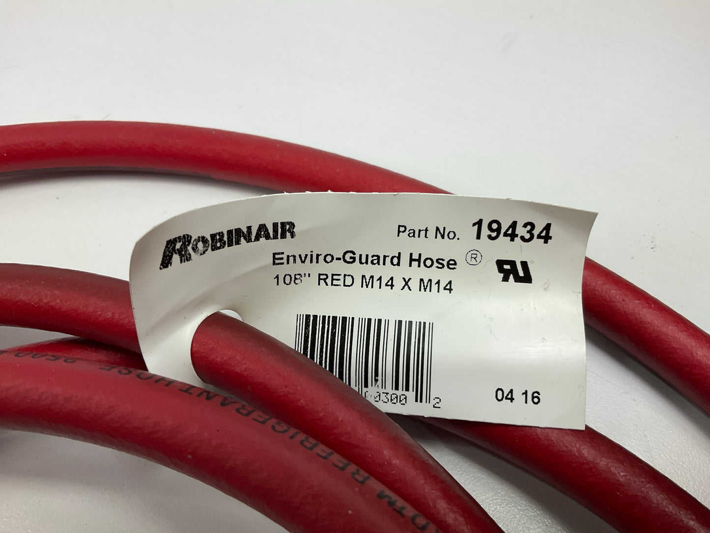 Robinair 19434 Enviro-Guard High Side Red 96'' Hose For 134A