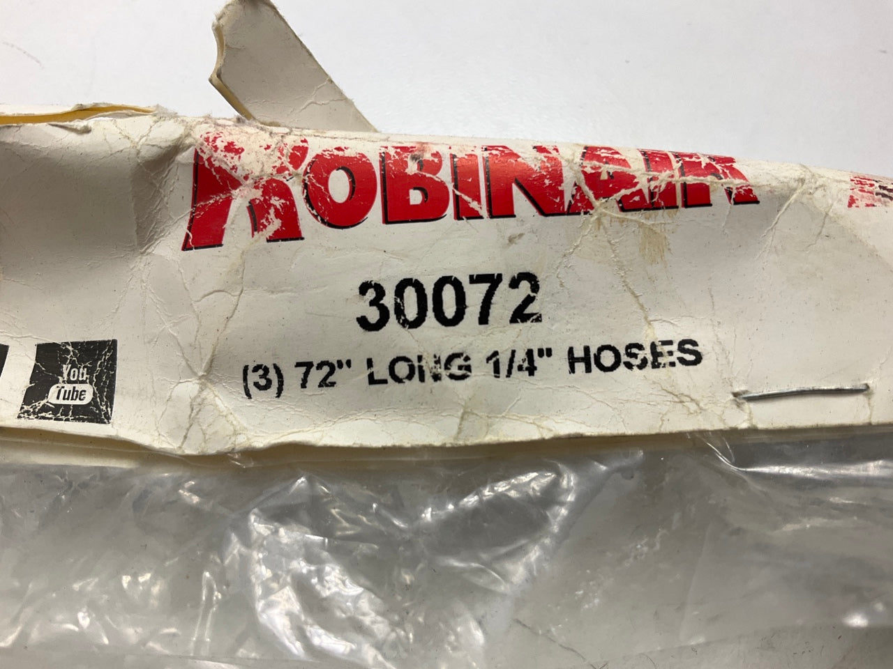 Robinair 30072 Yellow, Blue, Red Standard Hose Set, 72'' Length, 1/4''