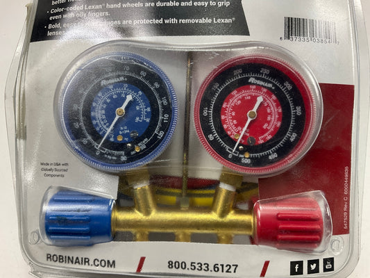 Robinair 45111 A/C 134A Manifold Gauge Set With 72'' Hose & Couplers