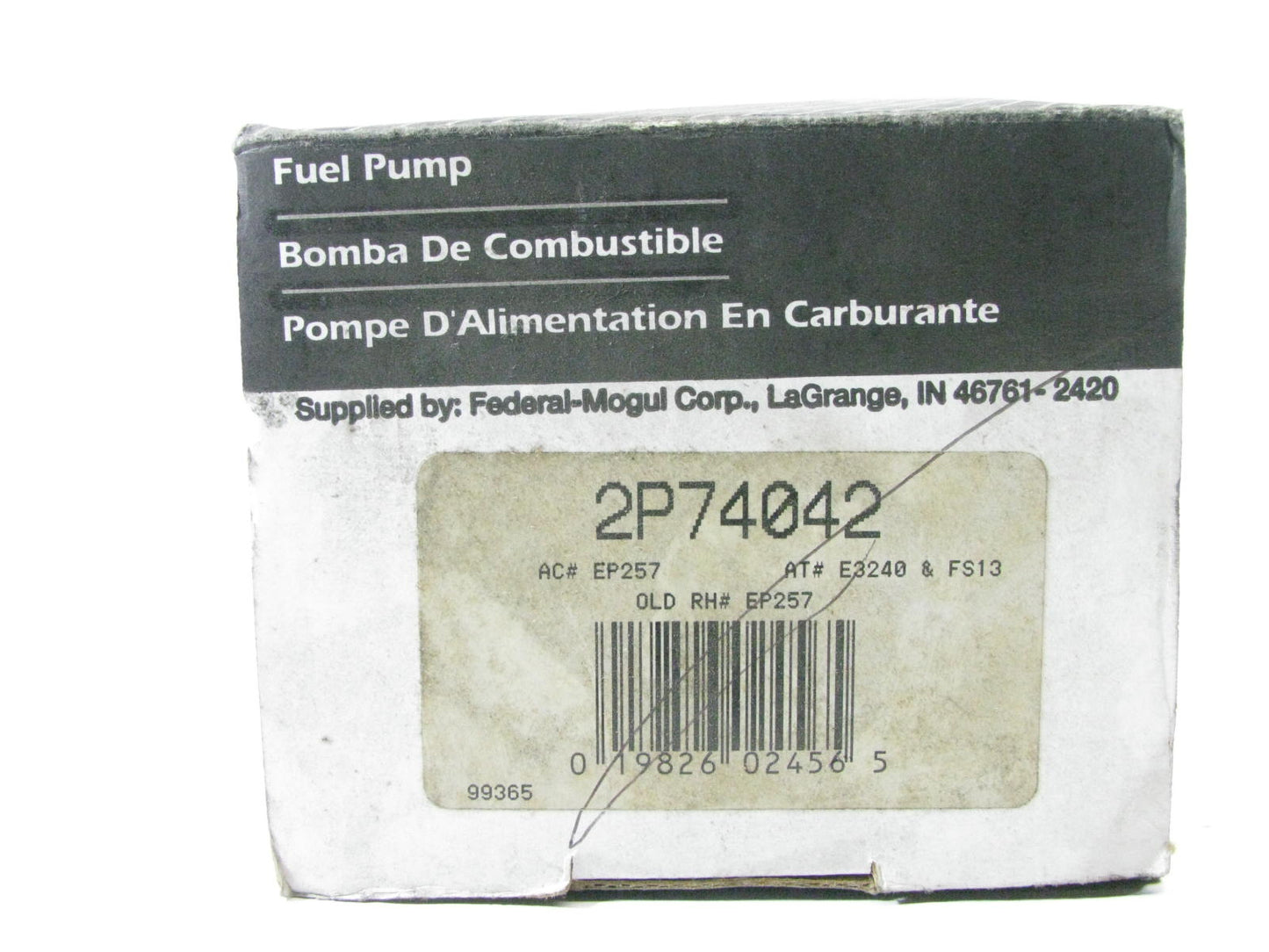 Rockhill 2P74042 Fuel Pump 88-89 LeSabre Bonneville 89 Delta 88 231 3.8L V6