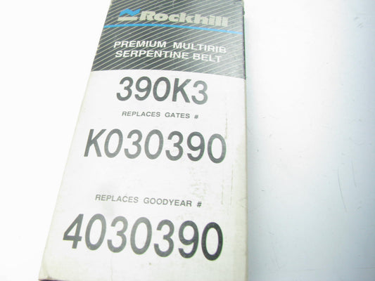 Rockhill 390K3 Serpentine Belt - For 1987-1989 Nissan 300ZX, 1991-1998 240sx