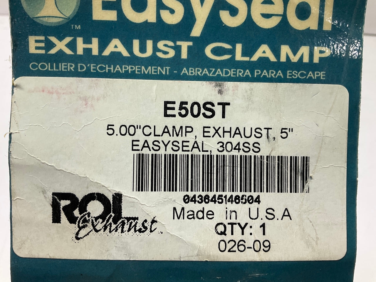Rol Exhaust E50ST Stainless Steel Exhaust Band Clamp 5''