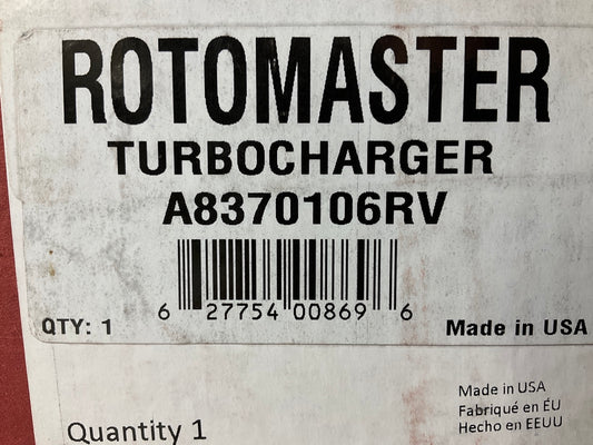 REMAN Rotomaster A8370106RV Turbocharger Turbo - 2007-10 GM Duramax 6.6L Diesel