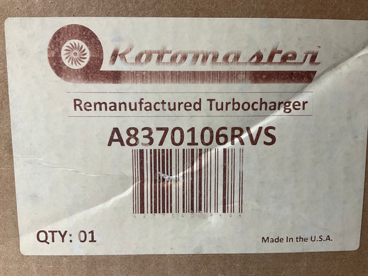 SOLD AS A CORE, Has Rust Rotomaster A8370106RVS Turbocharger Turbo 07-10 GM 6.6L