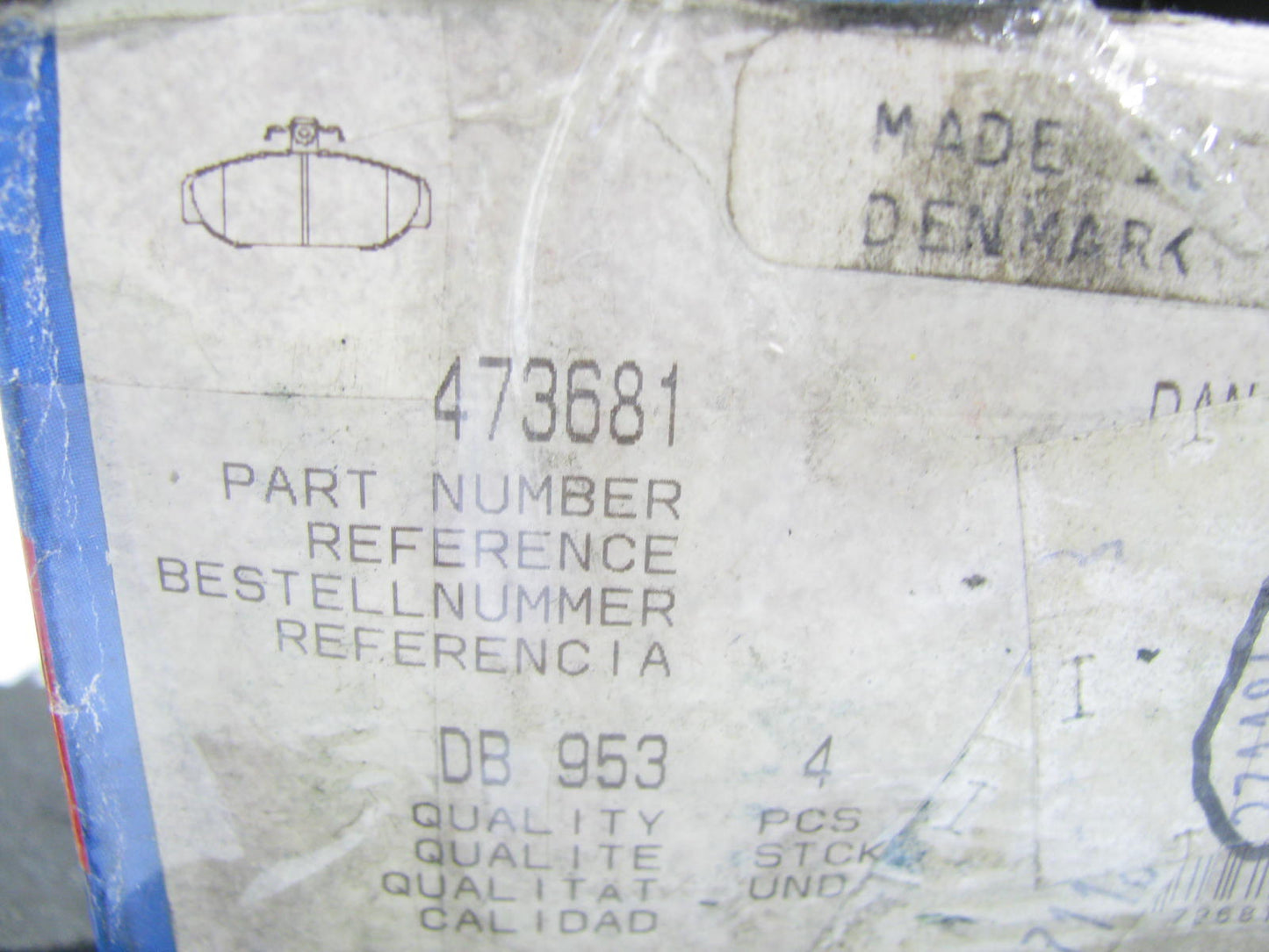 Roulunds 473681 Front Disc Brake Pad Set For 1985-1991 Volvo 740