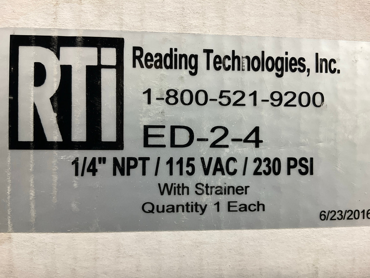 RTI ED-2-4 Air Compressor Electronic Timer Drain, Automatically Drains Water