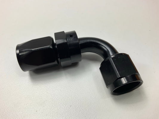 Russell 610175 Black 8-AN 90° Full Flow Hose End Fitting