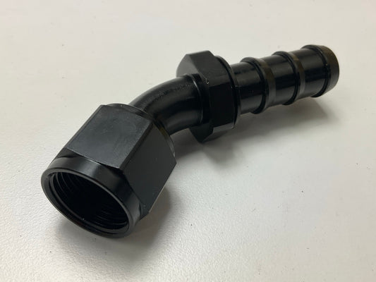 Russell 624103 10AN Twist-Lok 45 Degree Hose End Fitting With Black Finish