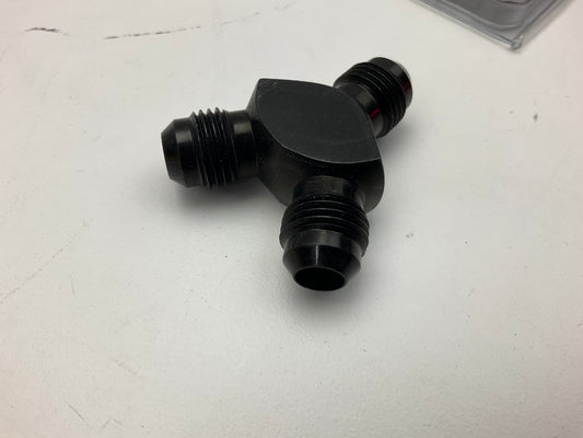 Russell 650430 6AN Male Flare To Flare ''Y'' Fitting With Black Finish