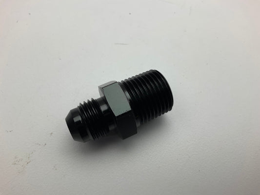 Russell 660463 6AN Flare X 3/8'' NPT Straight Adapter Fitting With Black Finish