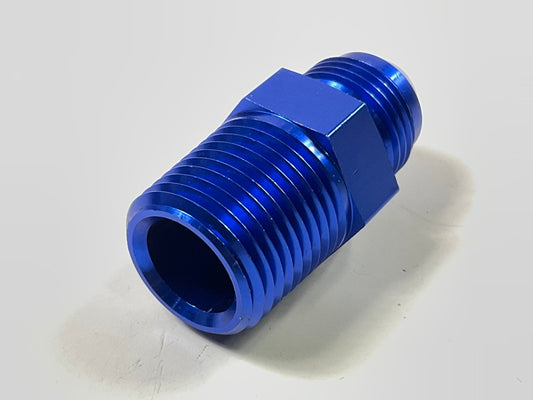 Russell 660490 -8 AN Flare To 1/2'' NPT Straight Hose Adapter Fitting