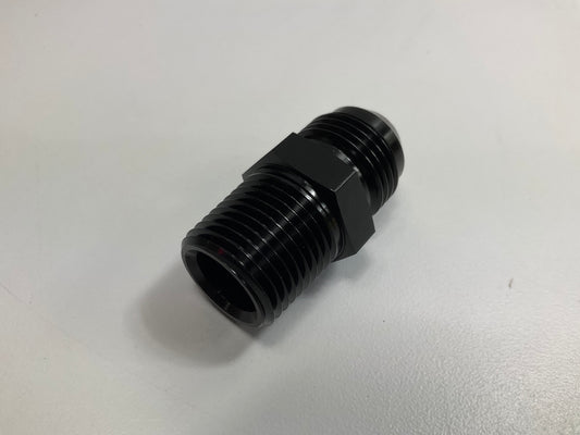 Russell 660503 10AN Straight Flare To 1/2'' Pipe Adapter Fitting W/ Black Finish