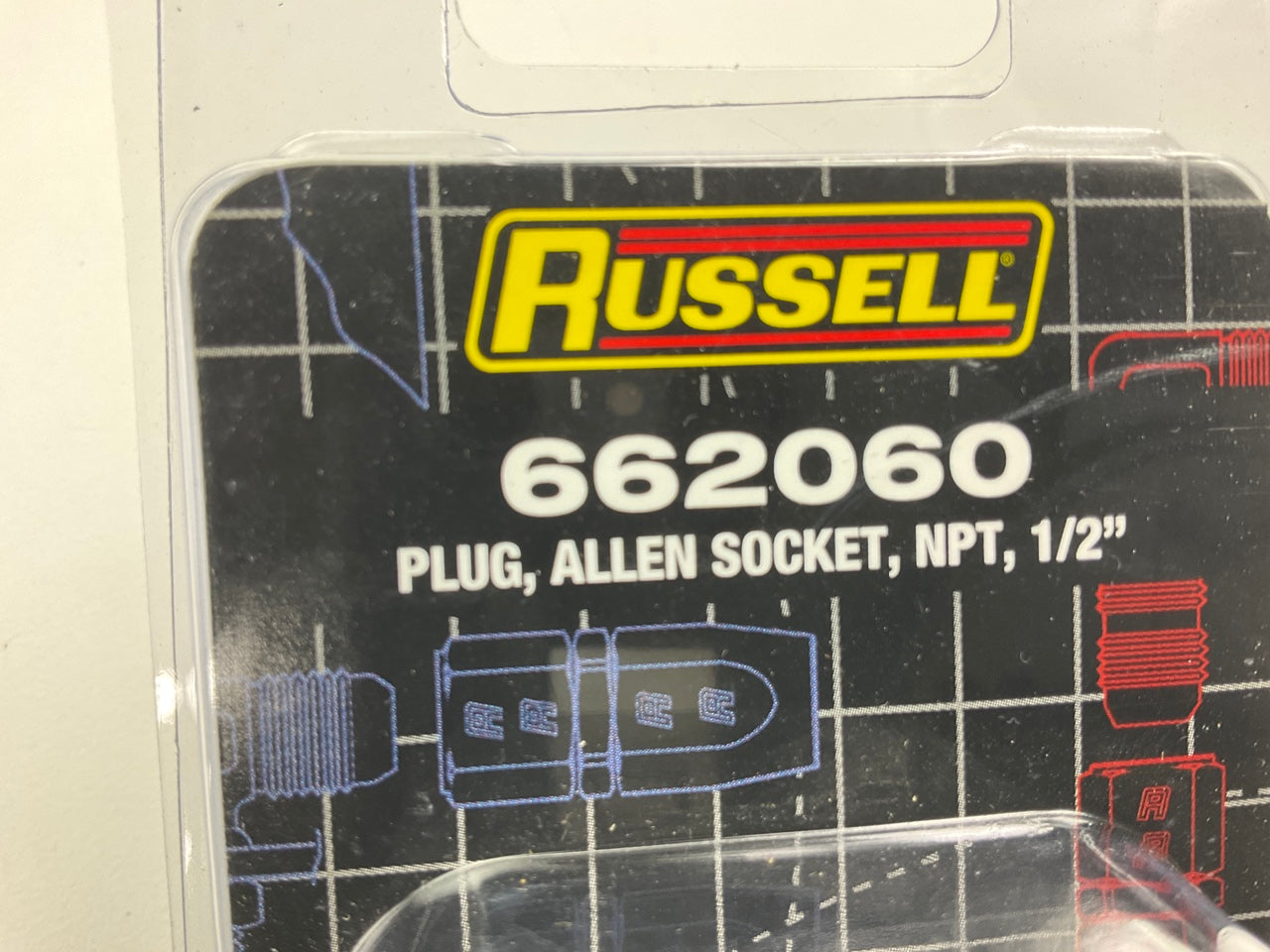 Russell 662060 Allen Socket Pipe Plug Blue Anodized 1/2 In. Plug Size 1/2'' NPT