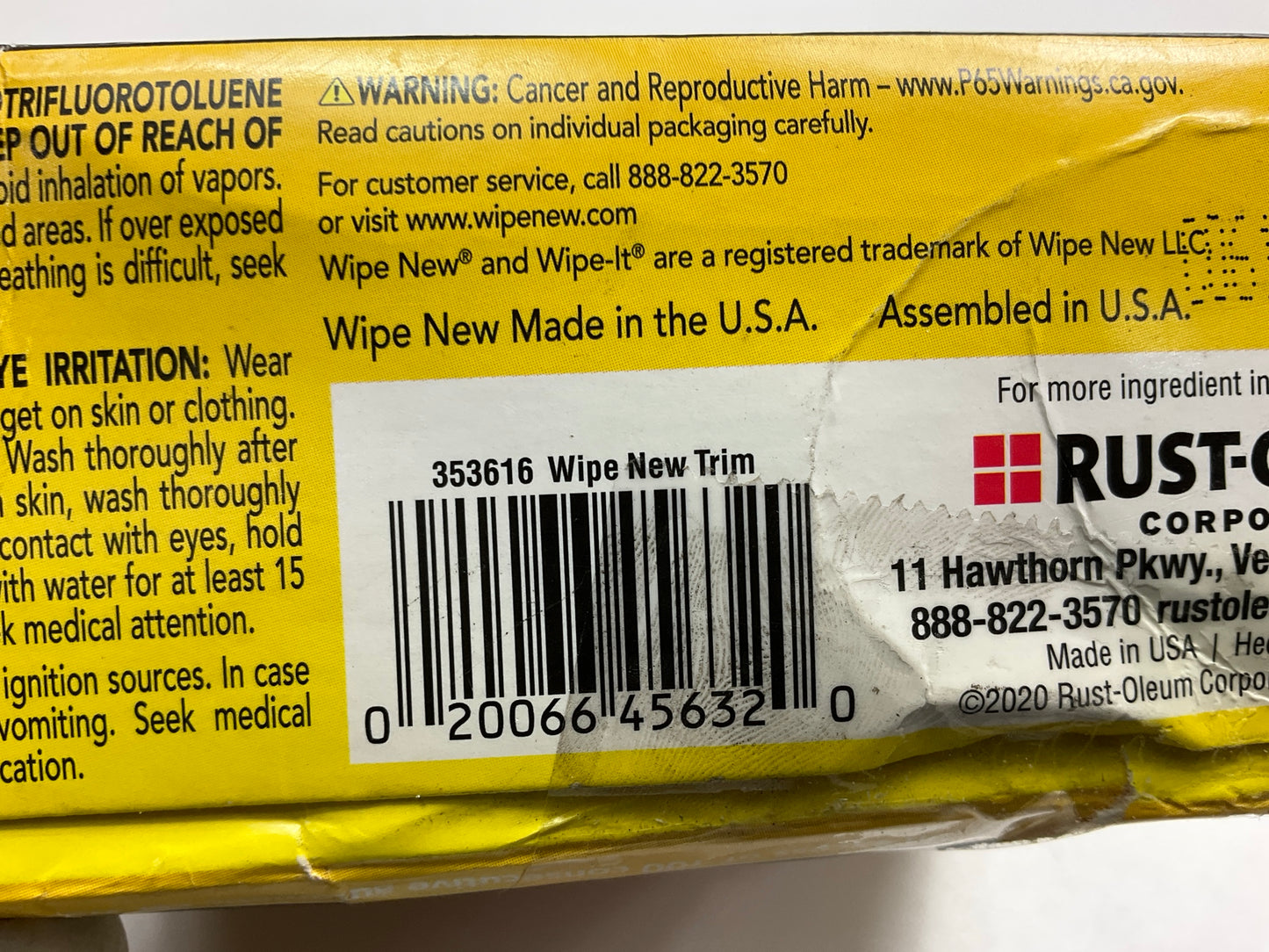 Rust-Oleum 353616 Wipe New Trim Restorer Wipe-on Applicator, 3 FL Oz