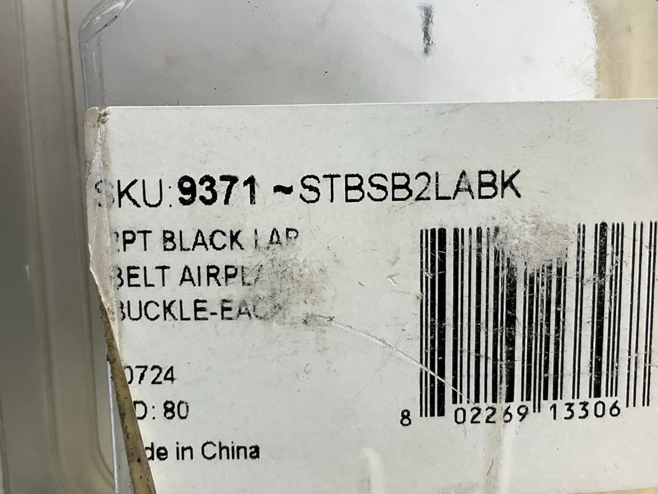 Safetboy STBSB2LABK 2pt Black Lap Seatbelt Airplane Buckle Harness Rod Rat Truck