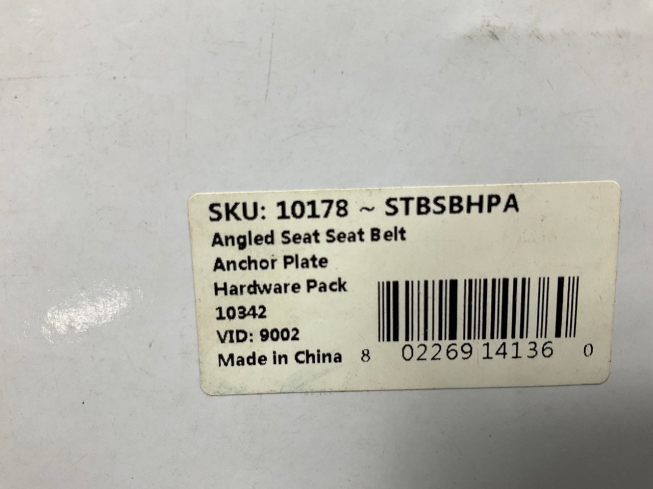 Safe-T-Boy STBSBHPA ANGLED Seat Belt Anchor Plate Hardware Kit Rat Rod, Hot Rod