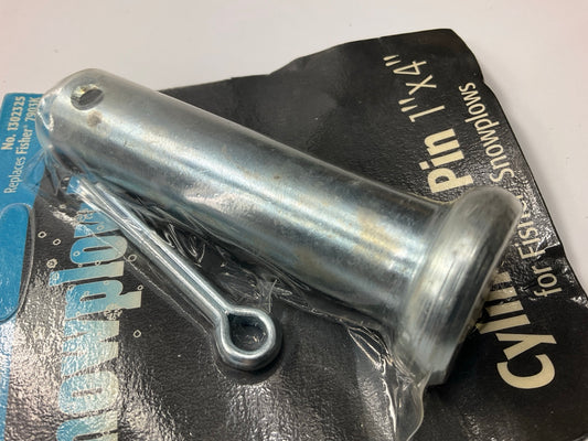 SAM 1302325 Snow Plow Cylinder Pin, 1'' X 4'' With Cotter Pin For Fisher Plows