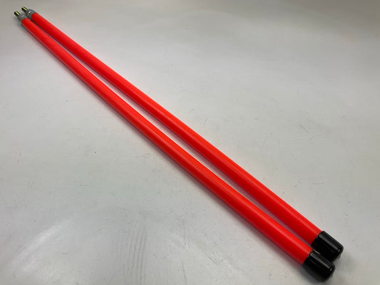 SAM 1308106 Nylon Snowplow Marker Fluorescent Orange (3/4'' X 28'') 2 PACK