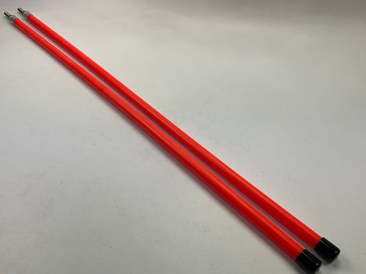 SAM 1308111 Nylon Snowplow Marker Fluorescent Orange (3/4'' X 36'') 2 PACK