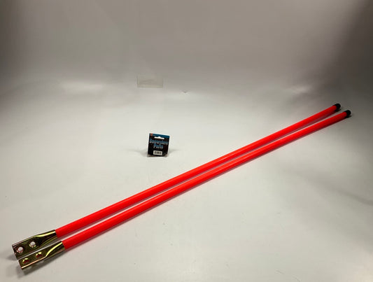 SAM 1308115 Nylon Snowplow Marker Fluorescent Orange (3/4'' X 48'') 2 PACK