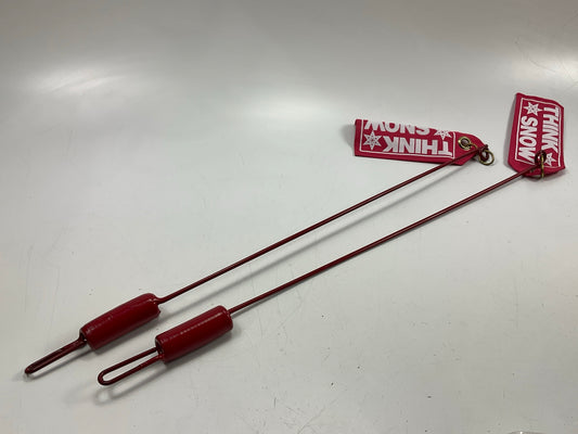 (2) SAM 1308210 24'' SNOW PLOW BLADE MARKER GUIDES W/ Flags Western # 59700