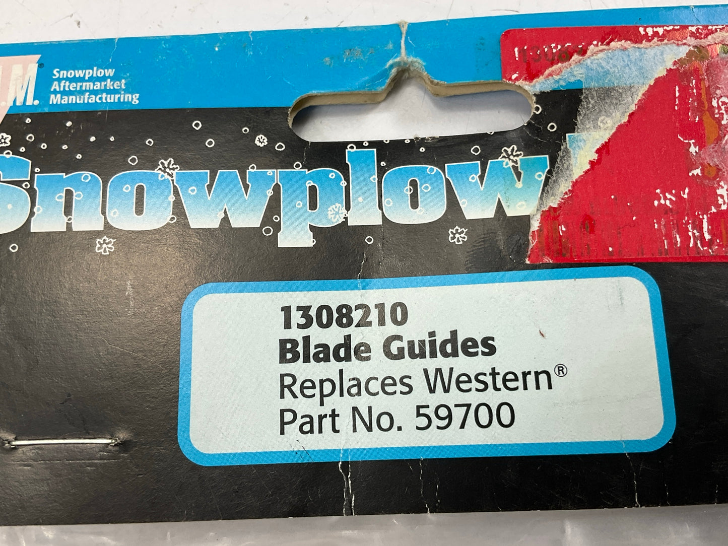 (2) SAM 1308210 24'' SNOW PLOW BLADE MARKER GUIDES W/ Flags Western # 59700