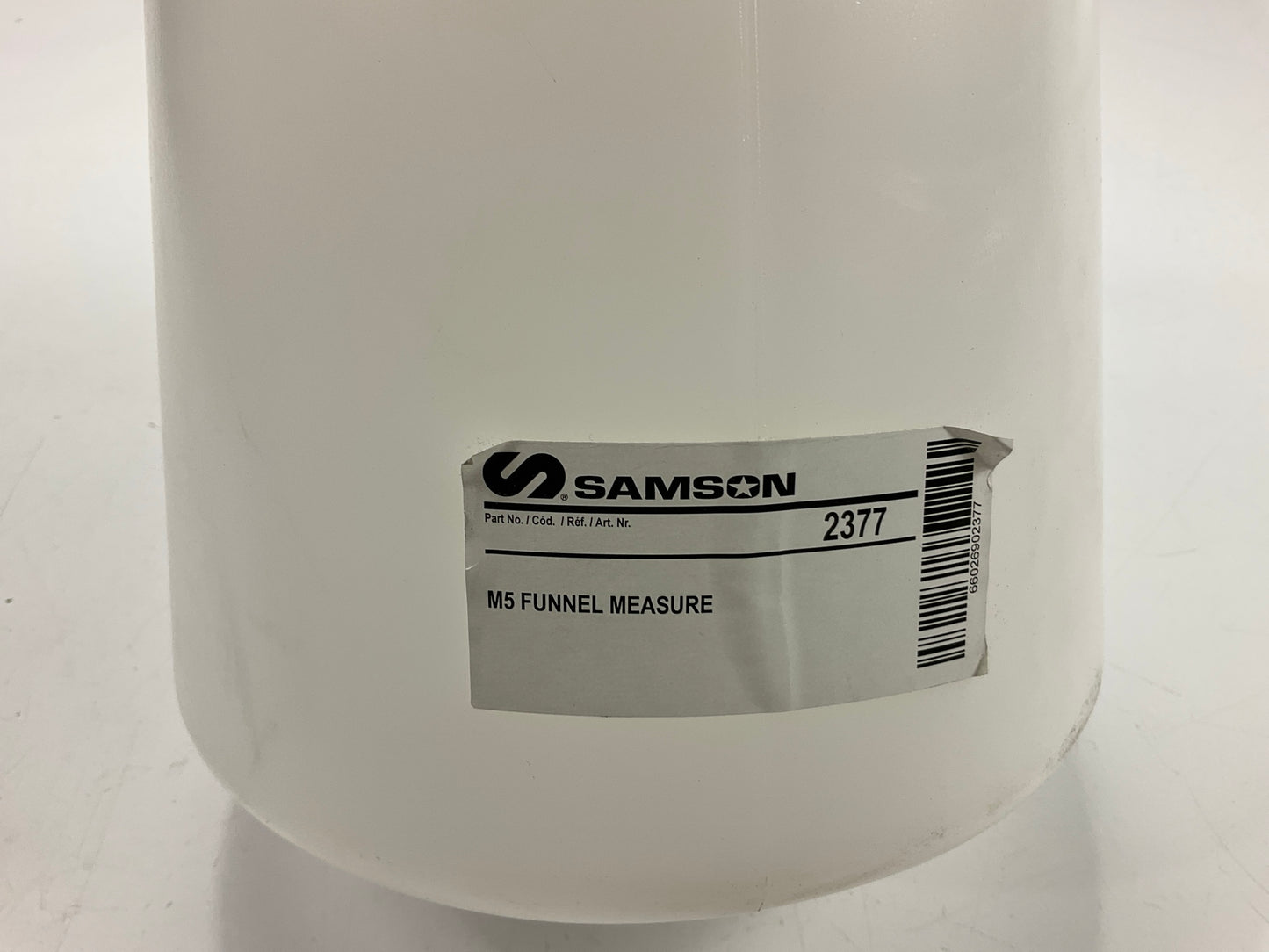 SAMSON 2377 Measuring Can, 5 Quart, Flex Spout Funnel Measure Can
