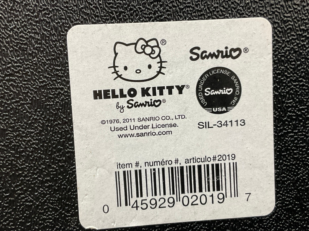 Sanrio 2019 ''Hello Kitty'' License Plate Vanity Plate