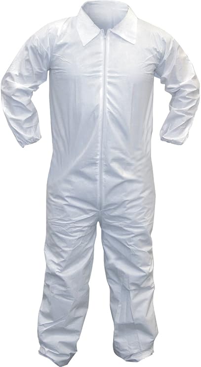 SAS Safety 6854 XL Painter's Coverall, Extra Large, White Paint Moon Suit