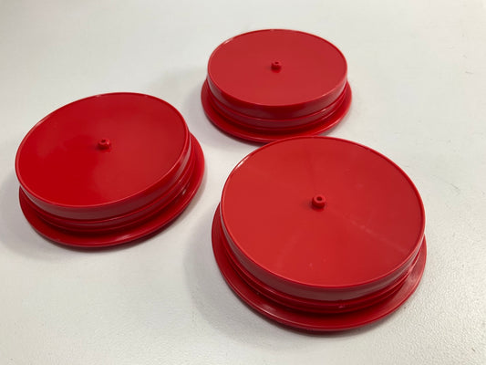 (3) Sata Jet 64022 Aluminum Cup Lid For .15L MiniJet Aluminum Cups