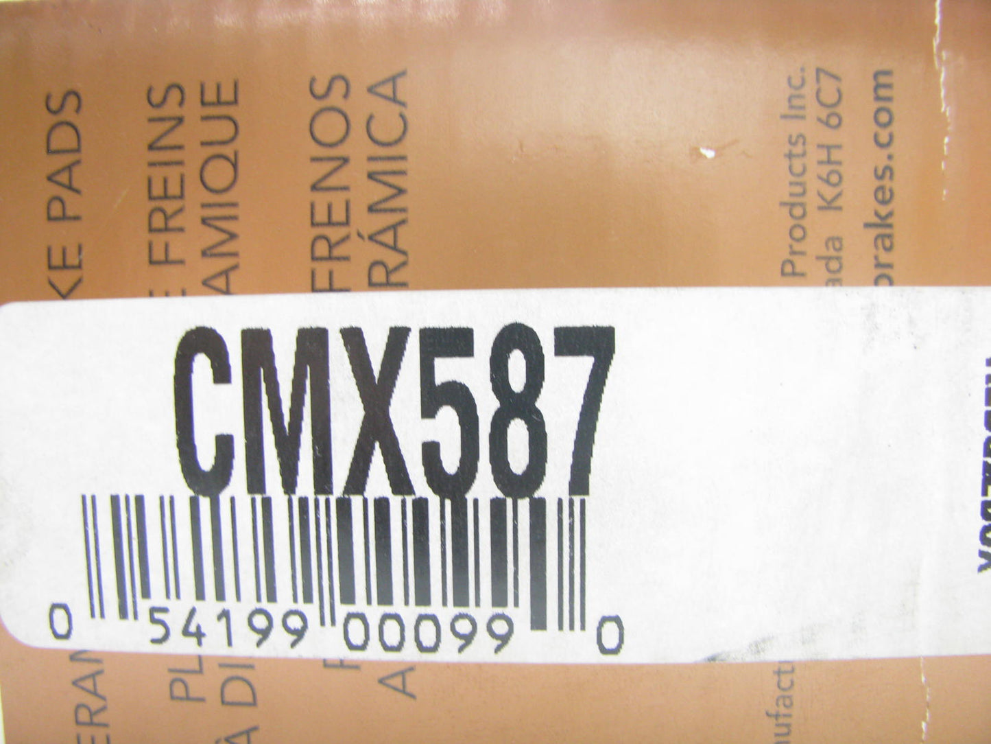 Satisfied CMX587 Ceramic Disc Brake Pads - Front