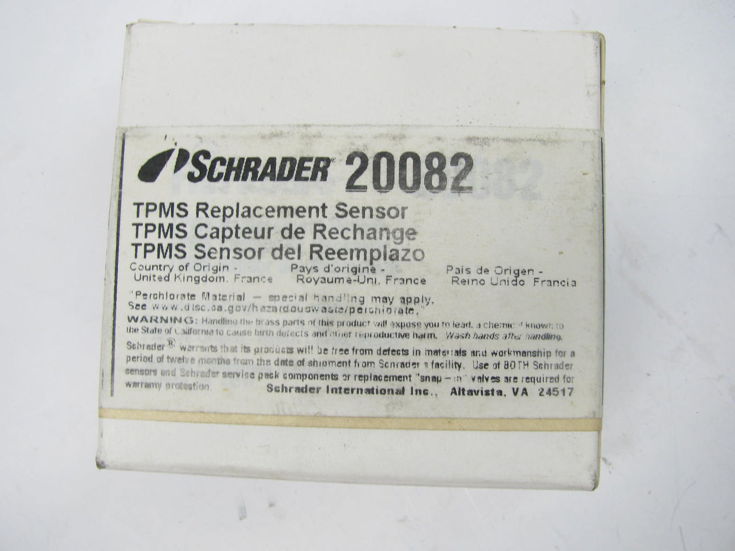 Schrader 20082 TPMS Tire Pressure Monitor Sensor For 2005-2006 Suzuki Verona