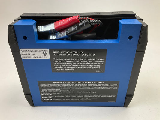Schumacher SC1359 15 Amp Battery Charger Fully Automatic 6V / 12V, New