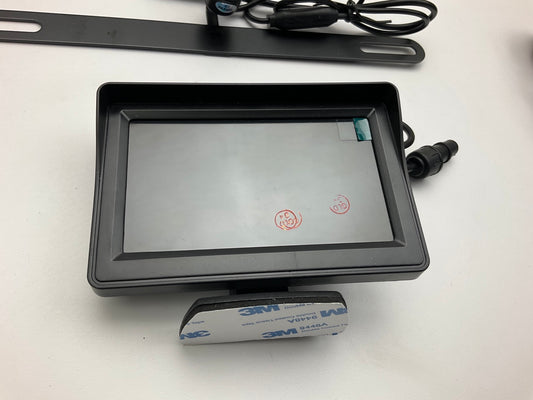 Scosche D4TFCAMK 4.3'' Monitor BackUp Reverse Camera, License Frame Mountable