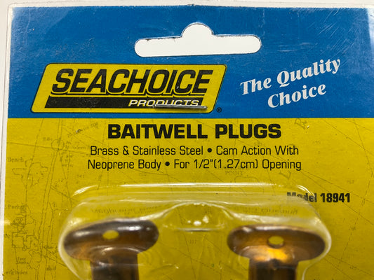 Seachoice 18941 Deck And Baitwell Plug, 1/2 In. Brass, 2 / Pack