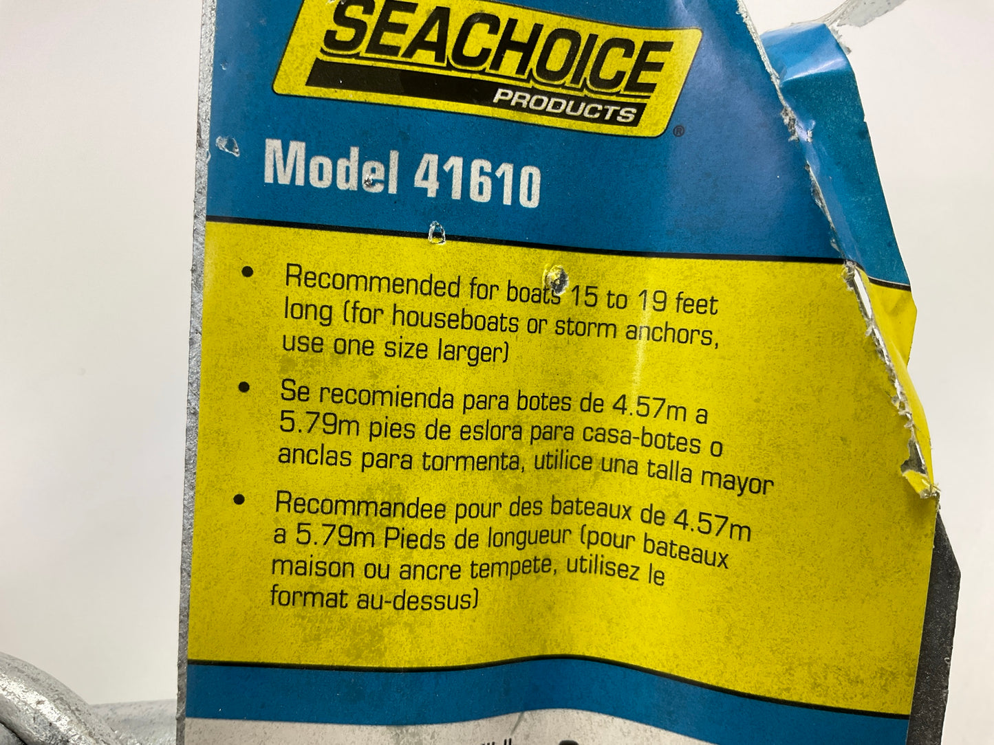 Seachoice 7E 41610 Utility Fluke Style Boat Marine Utility Anchor Galvanized