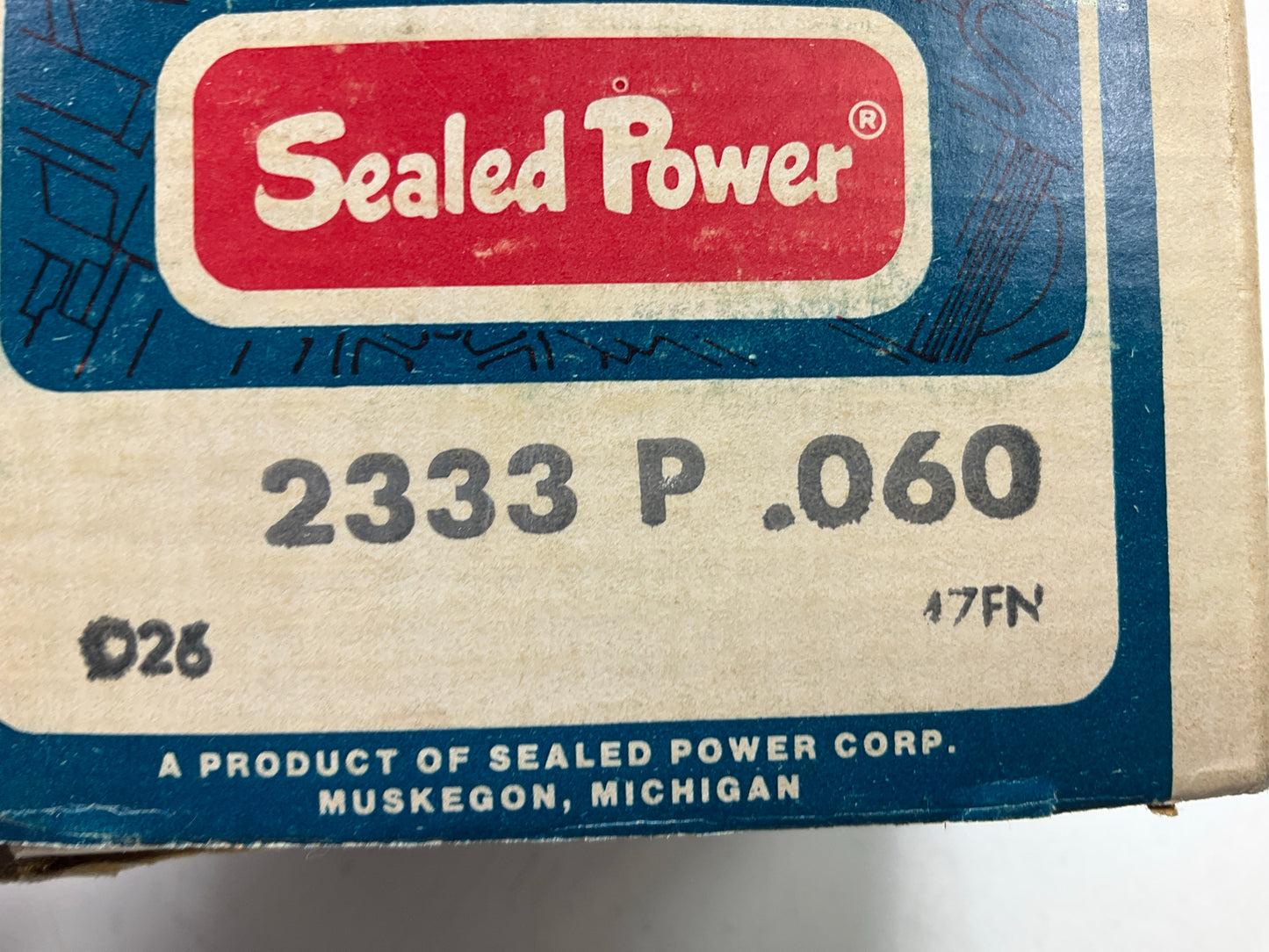 Sealed Power 2333P Forged Piston .060'' 1966-1976 IHC AMC Willys 232 258-L6