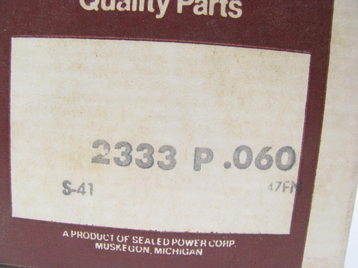 (1) Sealed Power 2333P Forged Piston .060'' 1966-1976 IHC AMC Willys 232 258-L6