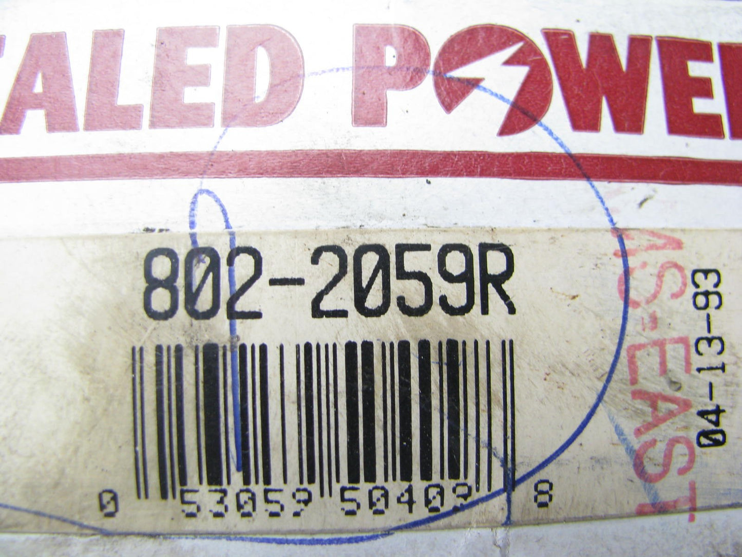 Sealed Power 802-2059R Front Outer Steering Tie Rod End
