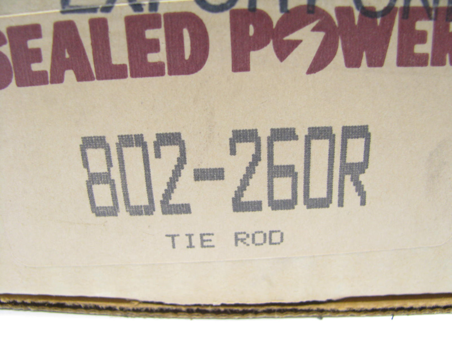 Sealed Power 802-260R Steering Tie Rod End - Front Right Outer / Left Inner