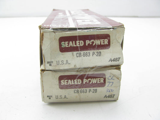 (8) Sealed Power CB-663P-20 Connecting Rod Bearings .020'' 65-12 Chevrolet SBC