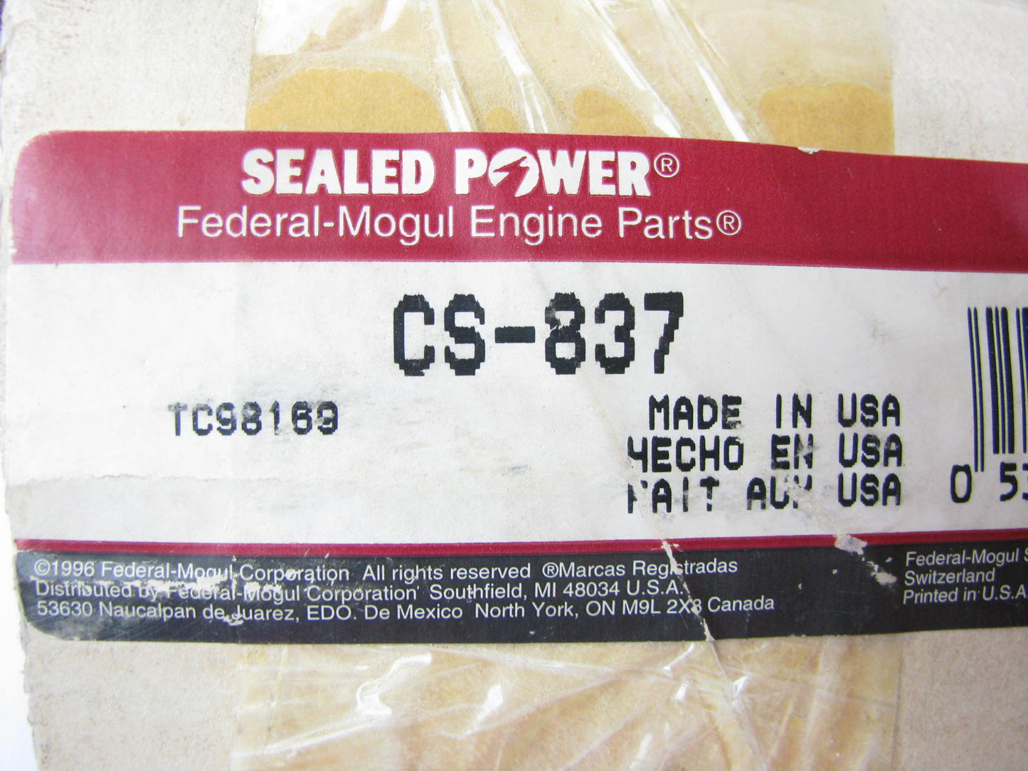 CORE, HAS SURFACE RUST - Sealed Power CS837 Camshaft Cummins LTA10 10.0L DIESEL