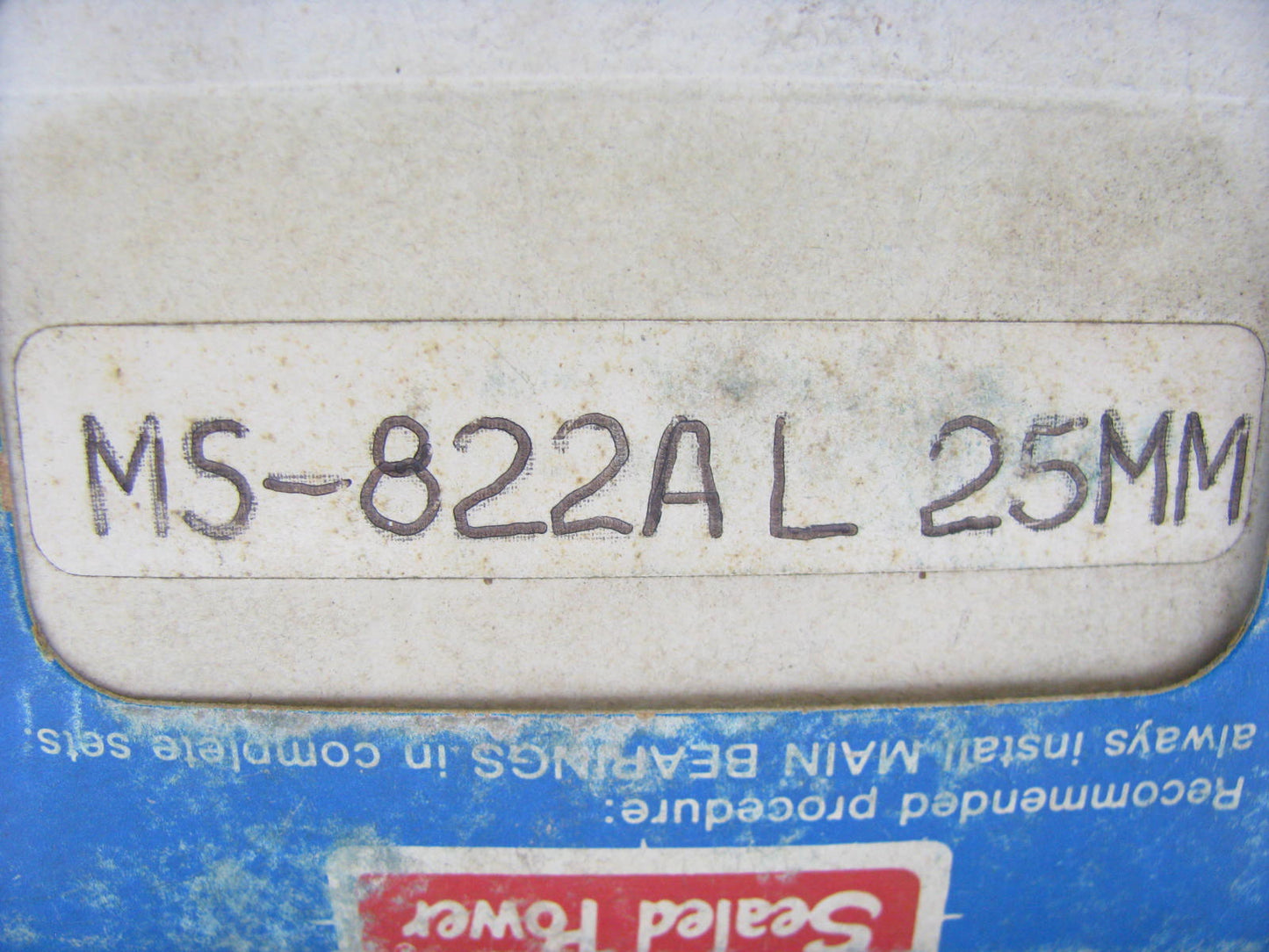 Sealed Power MS822AL25MM Main Bearings .25mm 1960-79 VW 1.2 1.3 1.5 1.6 1.7 1.8