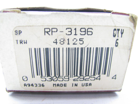 (6) Sealed Power RP-3196 Engine Push Rods - Ford 200 250-L6 390 428 429-V8