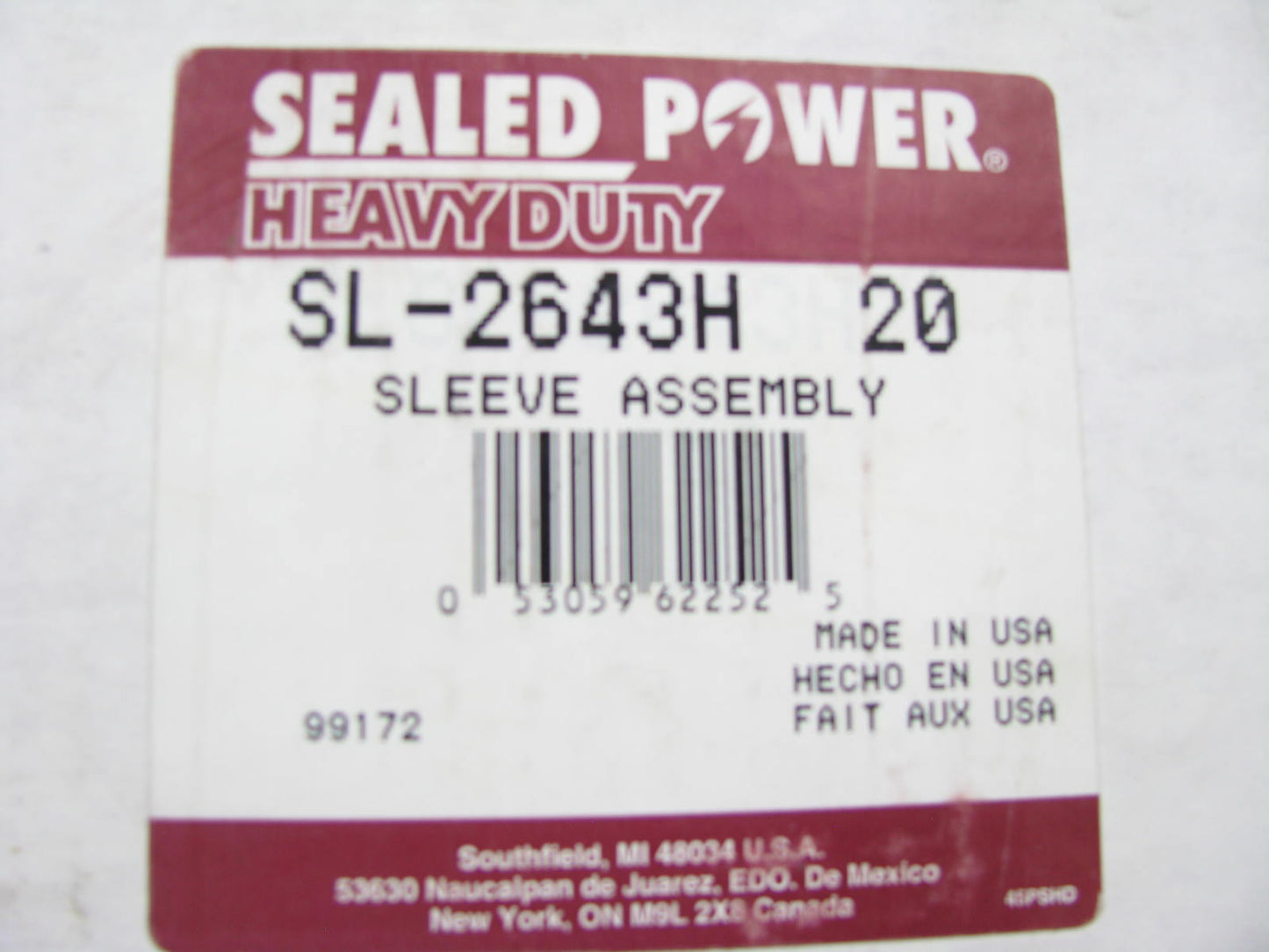 Sealed Power SL-2643H-20 Engine Piston & Cylinder Kit .020'' Mack 672 11.0L-L6