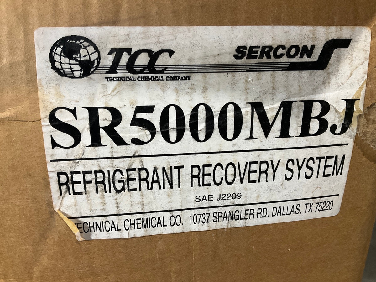 Sercon 5000 SR5000MBJ Vintage Automotive Refrigerant Recovery Recycling Machine