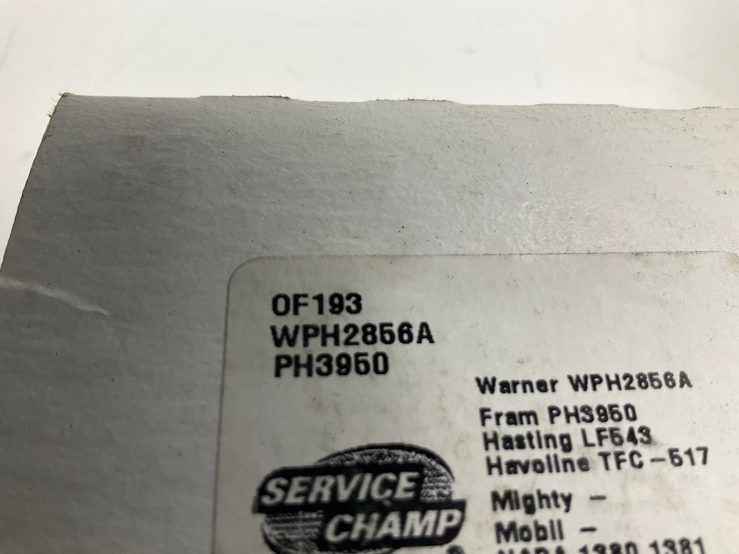 Service Champ OF193 Engine Oil Filter