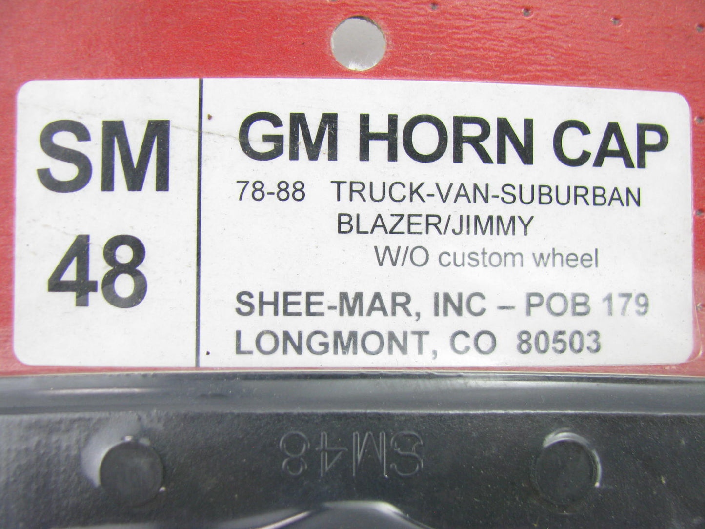 Shee-mar SM48 GM Horn Cap Truck, 78-88 Chevy Truck Van Suburban Blazer / Jimmy