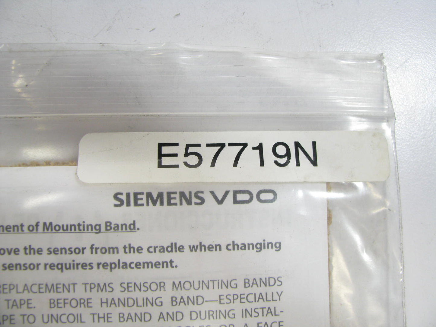 Siemens Vdo E57719N Tire Pressure Monitor Sensor TPMS Universal Band