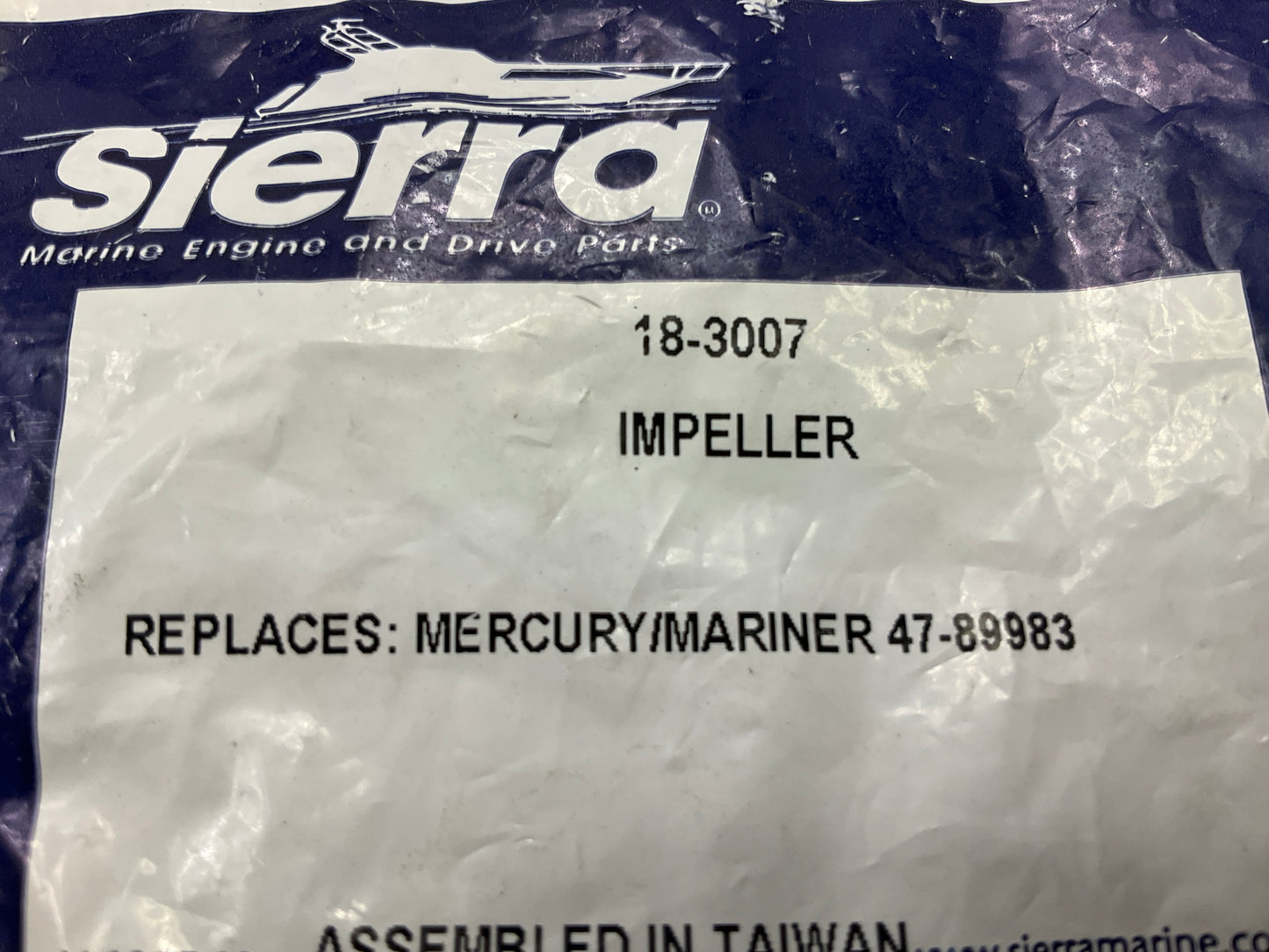 Sierra 18-3007 Marine Boat Impeller, Replaces Mercury Mariner 47-89983